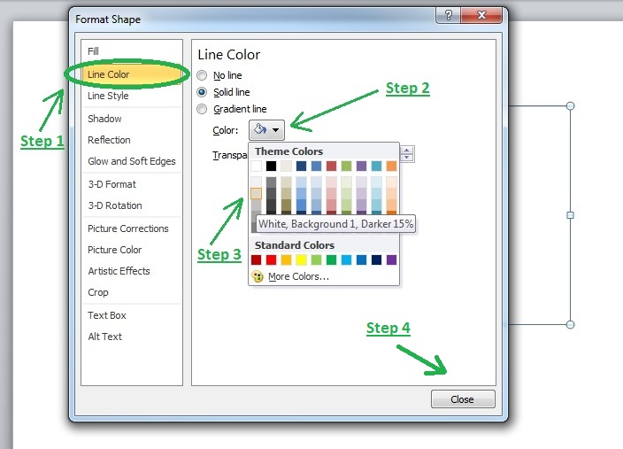 Adjusting the Border Color of a Text Box in Microsoft Word